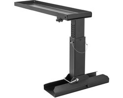 Ladderheber, 23,4 L x 11,4 - 18 cm H steunoppervlak. Van staal gemaakt, opvouwbare stijgleider en trapladderstabilisator