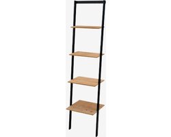 ladderkast - Zeer sfeervol decoratieve - wandrek - houten rek - zwart
