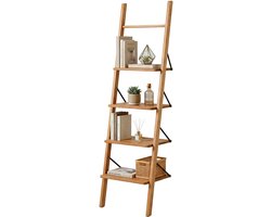 Ladderrek - naturel - 44x180x35 cm - met planken