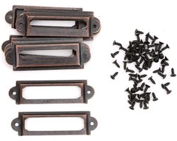 Lade-etiket 20 stuks - Antieke Stijl - Houten Kisten - Juwelendoos - Fotoalbums - 62 x 18 mm - Label