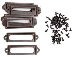 Lade-etiket 20 stuks - Antieke Stijl - Houten Kisten - Juwelendoos - Fotoalbums - 62 x 18 mm - Label