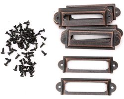 Lade-etiketten in retro antieke stijl voor houten kisten en juwelendozen - Set van 20 stuks (Bronskleurig)