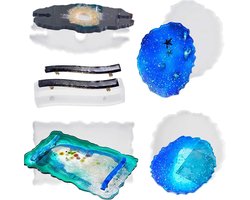 Lade - Hars Mallen - Crystal Epoxy - DIY - Groot - Wijnrek - Siliconen - Maken - Bar - Keuken - Woondecoratie - Dienblad - Handvat - Coaster