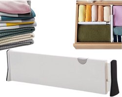 Lade Organizer - Dressoir Verdelers - Ruimte Maximaliseren - Schuim Gewatteerd - 38-54 cm - Wit