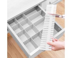 Lade organizer - Lade verdeler - Ladeverdeler - Set van 12 - Voor Kleding/Keuken/Badkamer/Kledingkast - Wit