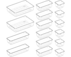 Lade organizer - Organizer bakjes - 16 stuks - opbergbakken