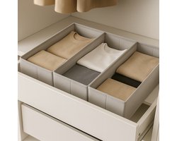 Lade Organizer Set (3 stuks) – Geschikt voor IKEA (PAX 75, MALM, HEMNES) – Kledinglade opbergsysteem – 22×51×11 cm( 2 stuks) + 19×51×11 cm(1 stuk)