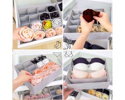 Lade Organizer Set (6 stuks) – Geschikt voor IKEA kasten (PAX 100, PLATSA, ELVARLI) – Opbergsysteem voor sokken, ondergoed & BH – 28×26×11 cm(4 stuks) + 32×26×11 cm(2 stuks)