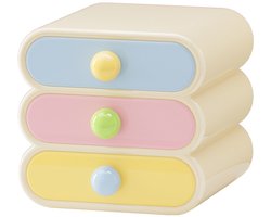 Lade-stijl cosmetica opbergdoos | Dopamine kleur, stofdicht voor kaptafel