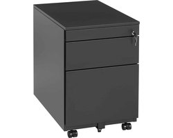Ladeblok 2 laden met pennenlade bladkleur Ahorn framekleur Zwart (RAL9005)