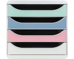Ladeblok 4 Lades voor A4 Documenten en Papier Plastic - Stevige Bureau-organizer