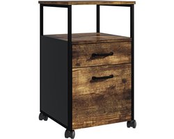 Ladeblok bureau - 66,5x42x44 cm - op wielen - industrieel