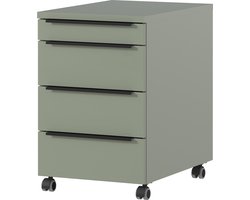 Ladeblok Galileo Groen - Met lades - Breedte 42 cm - Diepte 60 cm - Hoogte 63 cm