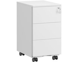 Ladekast - 3 Laden - 40 x 30 x 54 cm - Mat Wit