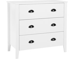 Ladekast 3 lades DONOVAN Wit