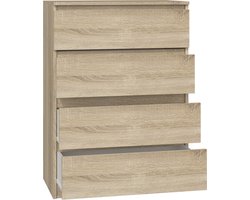 Ladekast 4 lades Licht Eiken