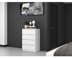 Ladekast 4 lades Wit