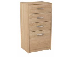 Ladekast 45cm 4S SONOMA eiken boekenkast 4 laden