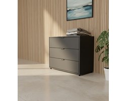 Ladekast - 92x67x40 cm - Zwart - Novihome