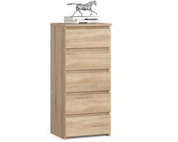 Ladekast CL5 met 5 Lades / AKORD Furniture Factory / Sonoma Eik / 40 x 92 x 35 cm