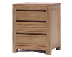 Ladekast Corona Teakhout 50 cm - Nachtkastje - Halkastje