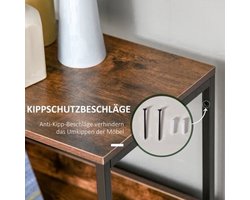 Ladekast – Dressoir – Opbergkast – Kastje – Kledingkast – Zwart Linnen – 4 Lades – Open Plank – Lichtgewicht – Zonder Elektriciteit