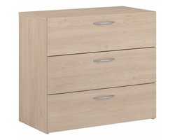 Ladekast - EASY LIFE - 3 lades - Eiken - 78,2 x 69,3 x 40,8 - PARISOT