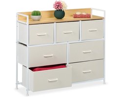 ladekast, HxBxD 85 x 100 x 30,5 cm, 7 stoffen lades, gang