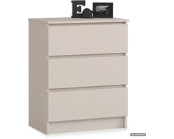 Ladekast K60 / Kasjmier / 60 cm / 3 Lades / 60 x 40 x 77 cm
