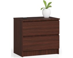 Ladekast K60 met 2 Lades / AKORD Furniture Factory / Venge / 60 x 55 x 40 cm