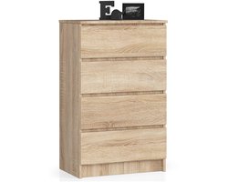 Ladekast K60 met 4 Lades / AKORD Furniture Factory / Sonoma Eik / 60 x 99 x 40 cm