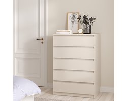Ladekast Luna – 5 Ruime Lades – Modern Greeploos Design