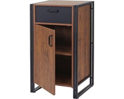 Ladekast MCW-A27, ladekast, 90x50x43cm 3D structuur MVG-gecertificeerd, wild eiken look