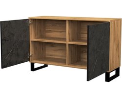 Ladekast met 2 Deuren - Breed 120 cm - Opbergkast Sideboard voor Woonkamer Slaapkamer