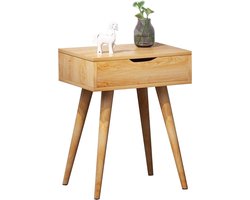 Ladekast Met Lade - Nachtkastje Bureaukast - Opbergen Slaapkamer - Gelaagd Ontwerp - 40x30x55cm - Blauw