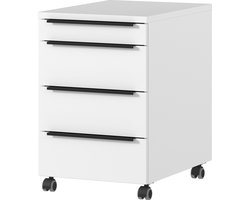 Ladekast met wielen Hermoso | 42 x 60 x 63 cm | Wit