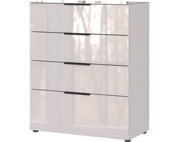 Ladekast Siena Kasjmier - Breedte 83 cm - Hoogte 102 cm - Diepte 42 cm - Met lades - Zonder deuren