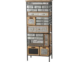 Ladekast - Thais - 60x34x146cm - veel kleur - industrieel - Boltze