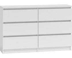 Ladekast Wit 120cm - Commode-  6 lades-Ladekastje