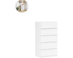 Ladekasten - Slaapkamer - Kledingkasten - Commode - Organizer - Massief - Wit