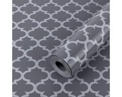 Lademat, keukenladematten, lade-inzet, niet-klevend EVA-materiaal koelkastvoering met waterdichte, duurzame koelkasttafel, placemats voor kast, grijs, 30 cm x 305 cm