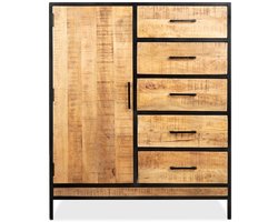 Ladenkast Mango Metaal | 120 cm hoog