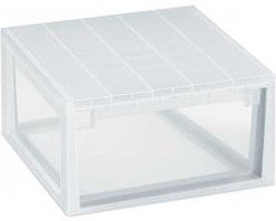 Ladenkast Terry LightDrawer L Multifunctioneel Wit Transparant Polypropyleen Plastic 39,6 x 39 x 21,3 cm