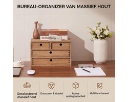 Ladenkastje Bureau Orgenaizer - Bureaukast - Ladeblok - Bruin