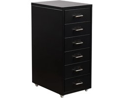 Ladenkastje - Ladeblok Bureau Organizer - Archiefkast - Zwart