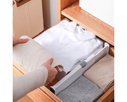 Ladeverdelers Kleding - Lade organizers - Lades organiseren - Verstelbaar met schuim - 34cm - Zwart