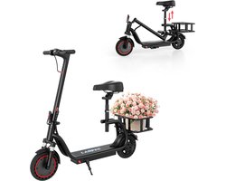 LADPED H2 PRO Elektrische step met zitje - 25 km/u - Motor 350 W - 36 V/9 Ah - Banden van 8,5” - Opvouwbare step voor volwassenen