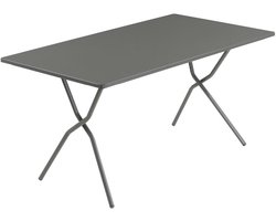 Lafuma Balcony Tafel - Bistrotafel - Tuintafel - Inklapbaar - 140 x 80cm - Titane
