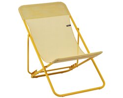 Lafuma Maxi Transat - Strandstoel - Verstelbaar - Inklapbaar - Colorblock - Batyline - Miel