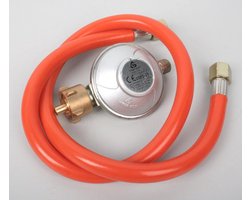 Lagedrukregelaar 50 mbar met Gasslang voor Gasfornuizen en Barbecues
